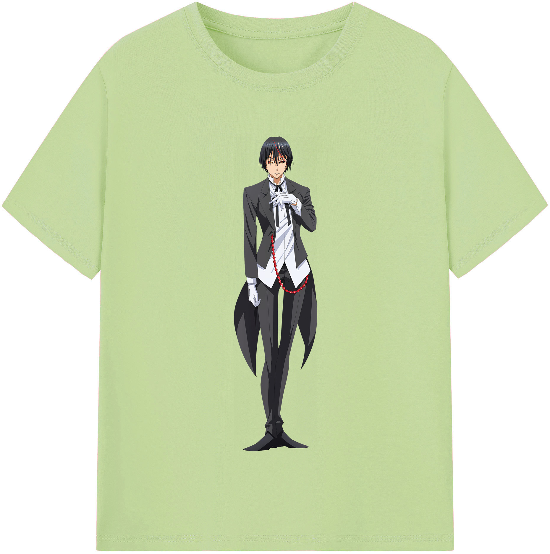 （画像用） 転スラ Regarding Reincarnated to Slime 綿100％半袖Tシャツ（フロントプリント）